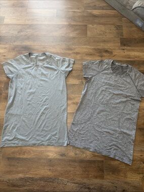 2 Lululemon active short sleeve tops size 8
